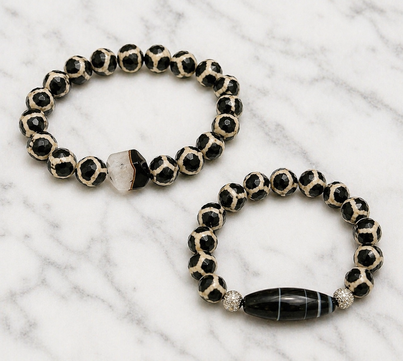 Faceted Agate Bracelets