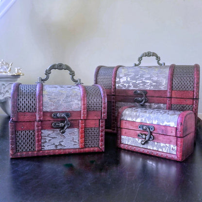 3 Piece Jewelry Trunk Set image 6