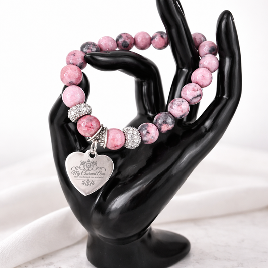 The Rose Stone Faceted Jade Bracelet