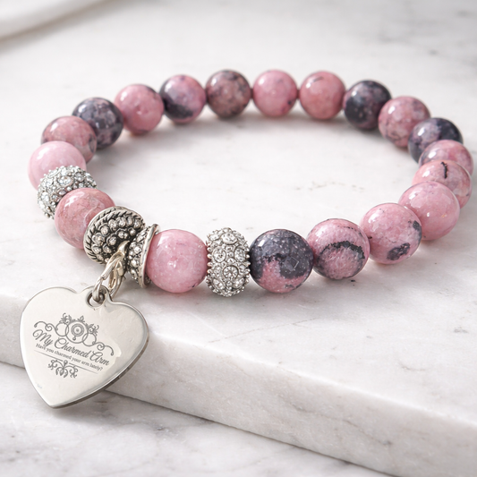 The Rose Stone Faceted Jade Bracelet