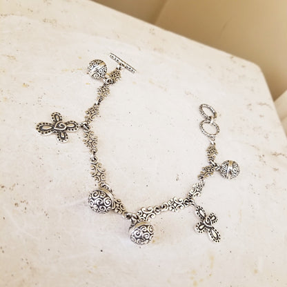 Just Charms ~ Sterling Silver Charm Bracelet image 4
