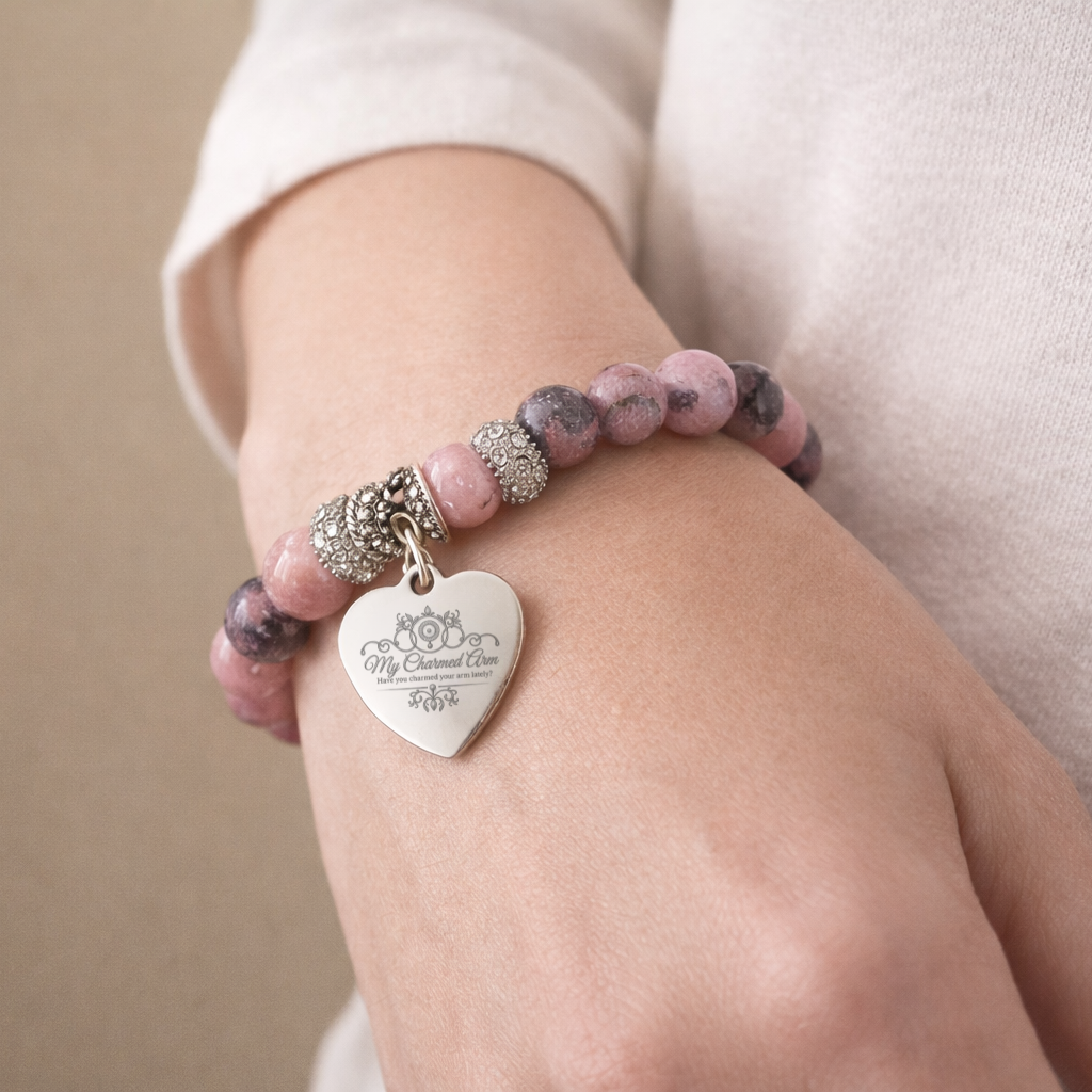 The Rose Stone Faceted Jade Bracelet