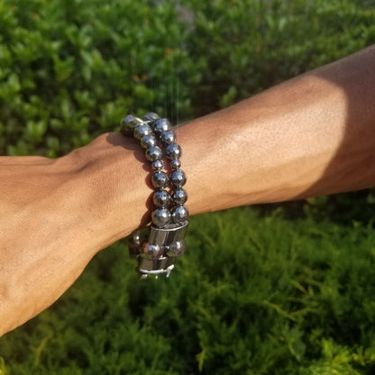Hematite Links Bracelet (Unisex) image 4