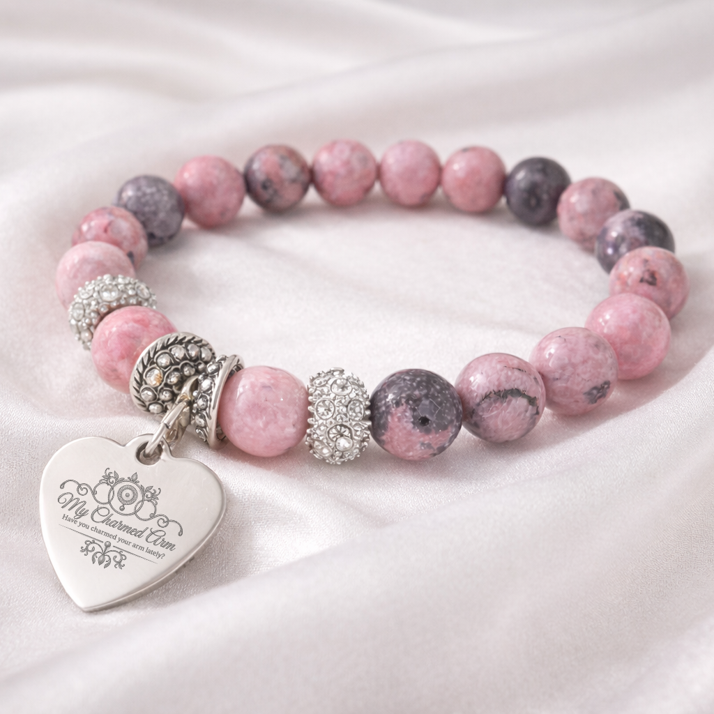 The Rose Stone Faceted Jade Bracelet