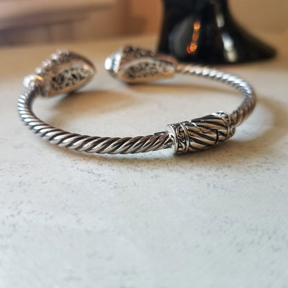 Sterling Silver Gemstone Bangles image 3