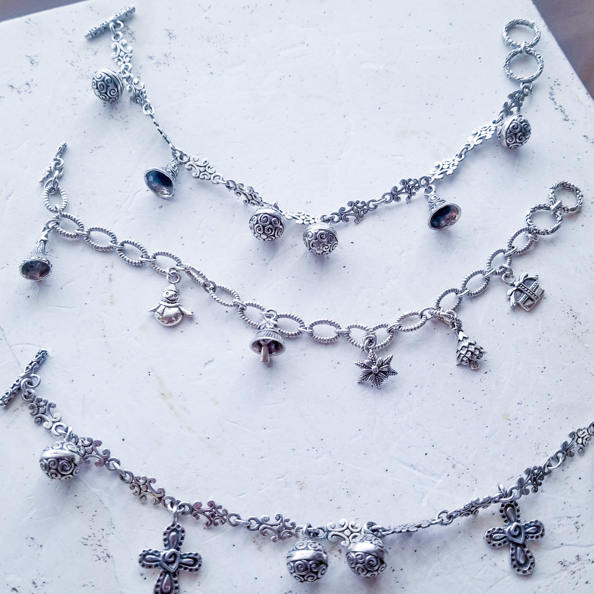 Just Charms ~ Sterling Silver Charm Bracelet image 5