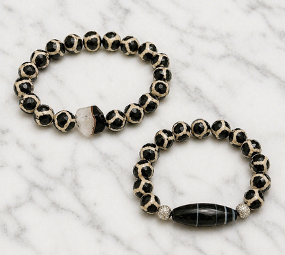 Faceted Agate Bracelets