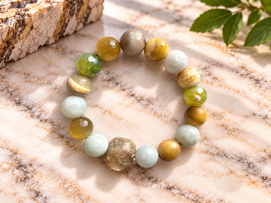 Tiger’s Eye & Agate Multistone Bracelet