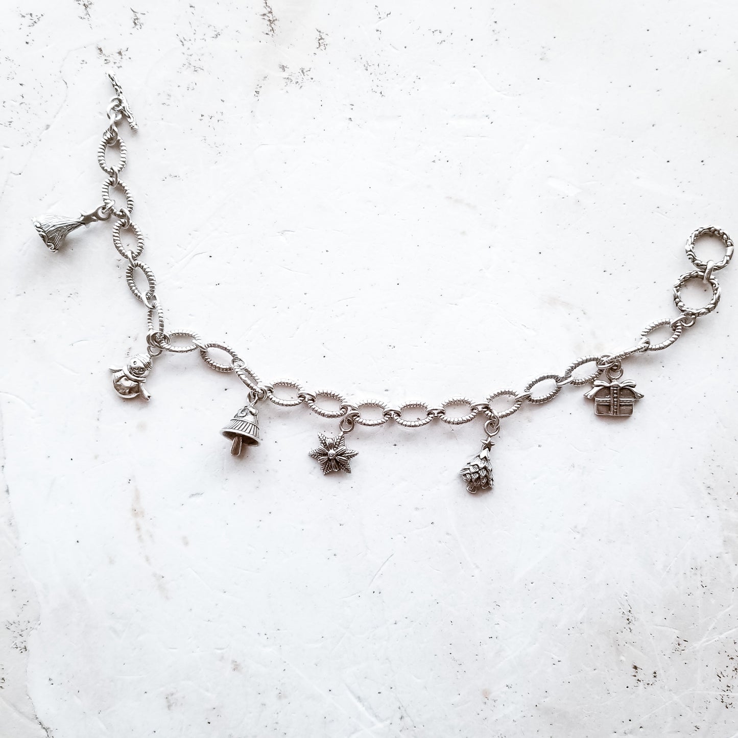 Just Charms ~ Sterling Silver Charm Bracelet image 1