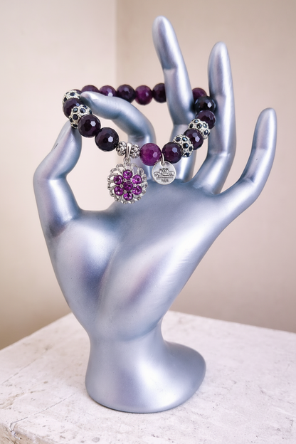 Amethyst Bracelet - Enhanced Mannequin Hand