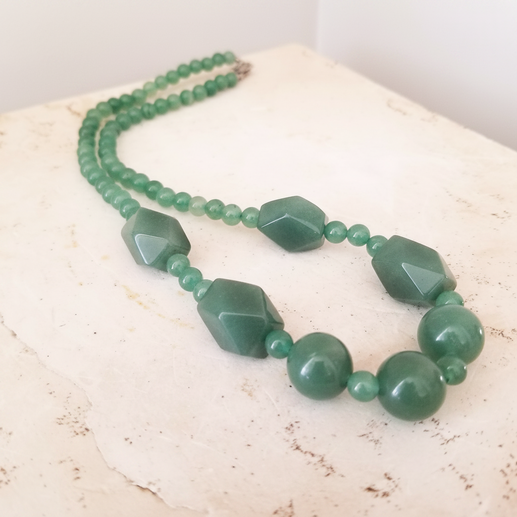 Aventurine Necklace - Enhanced As Is