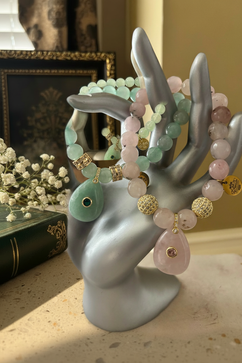 Aventurine & Rose Quartz - Correct Positions
