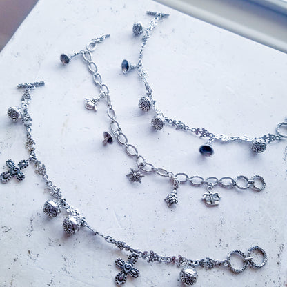 Just Charms ~ Sterling Silver Charm Bracelet image 0