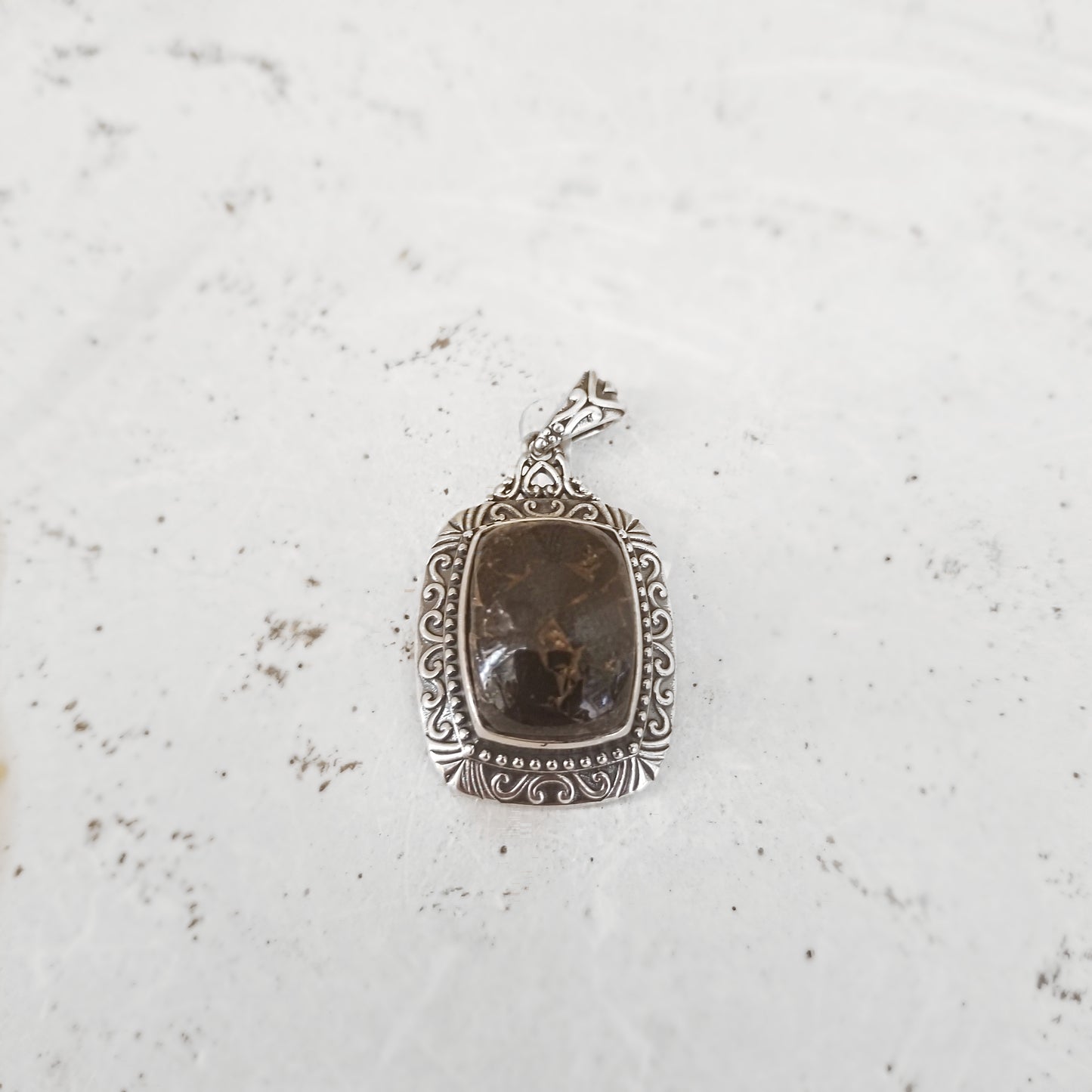 Sterling Silver Shungite Pendant image 2