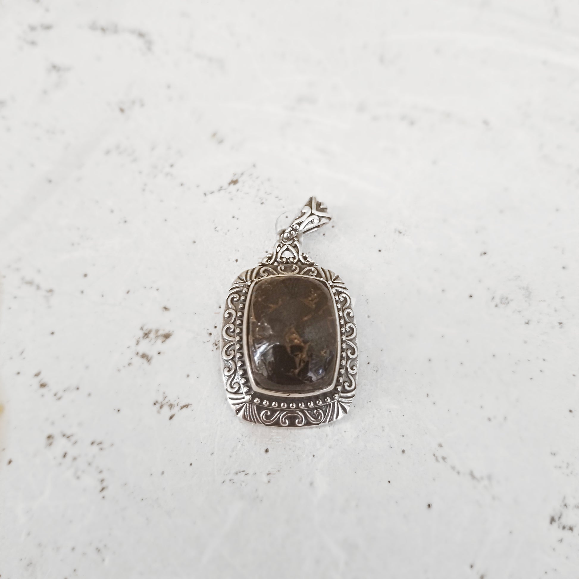 Sterling Silver Shungite Pendant image 2