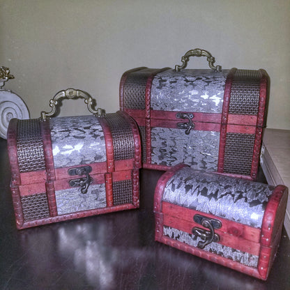 3 Piece Jewelry Trunk Set image 2