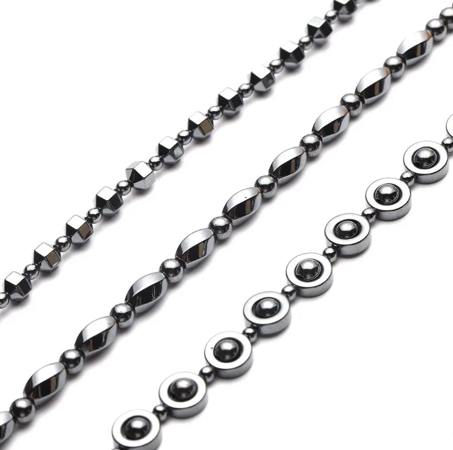 Unisex Hematite Necklace Trio image 2