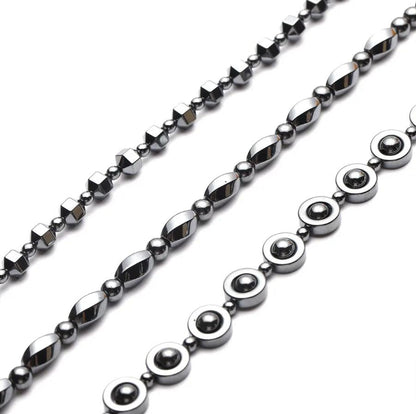 Unisex Hematite Necklace Trio image 2