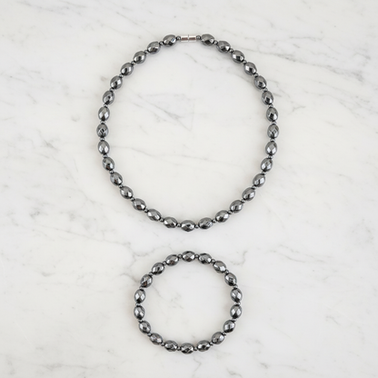 Hematite Set - White Marble Flatlay Corrected