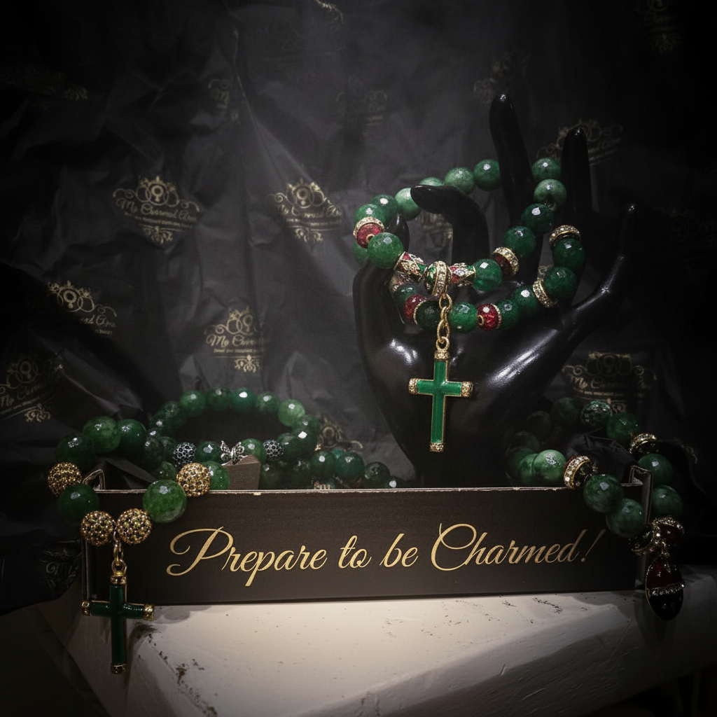 My Charmed Arm - Moody Emerald Display