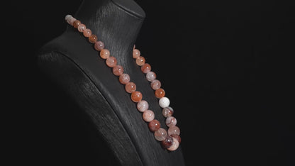Crimson Ice Quartz Necklace