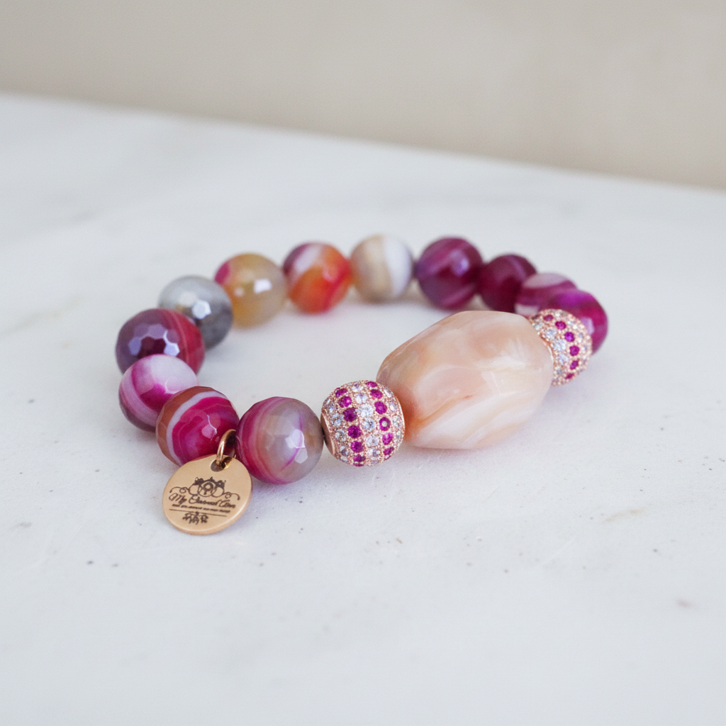 Sangria Bracelet - Enhanced Marble