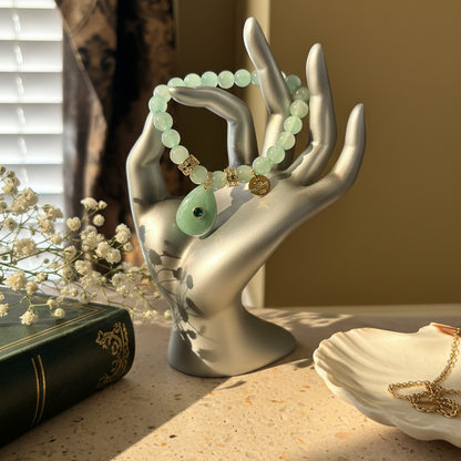 Seafoam Aventurine Bracelet - Warm Lifestyle Setting